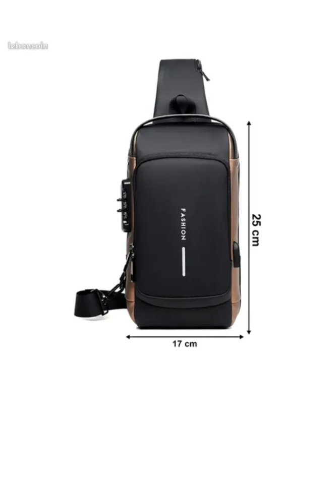 💼 حقيبة كتف أنيقة مضادة للسرقة مع منفذ شحن USB مثالية للاستعمال اليومي